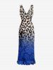 Ombre Leopard Print Matching Hawaii Beach Outfit For Couples -  