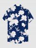 Flower Leaf Print Matching Hawaii Beach Outfit For Couples -  