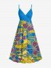 Hibiscus Flower Ethnic Graphic Print Matching Hawaii Beach Outfit For Couples -  