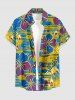 Hibiscus Flower Ethnic Graphic Print Matching Hawaii Beach Outfit For Couples -  