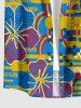 Hibiscus Flower Ethnic Graphic Print Matching Hawaii Beach Outfit For Couples -  