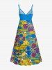 Hibiscus Flower Ethnic Graphic Print Matching Hawaii Beach Outfit For Couples -  