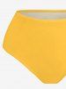 Skulls Flowers Leaf Print Lace Up Panel Hawaii Tankini Swimsuit -  