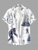 Fire Flame Tree Ape Print Matching Hawaii Beach Outfit For Couples -  