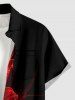 Glitter Ombre Hibiscus Flower Print Matching Hawaii Beach Outfit For Couples -  