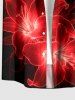 Glitter Ombre Hibiscus Flower Print Matching Hawaii Beach Outfit For Couples -  