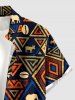 Elephant Animal Triangle Ethnic Pattern Print Matching Hawaii Beach Outfit For Couples -  