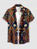 Elephant Animal Triangle Ethnic Pattern Print Matching Hawaii Beach Outfit For Couples -  
