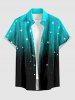 Matching Hawaii Shirt and Romper Beach Outfit Ombre Galaxy Stars Print for Couples -  