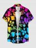 Ombre Poker Graphic Print Matching Hawaii Beach Outfit For Couples -  