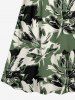 Robe cami portefeuille Hawaii à imprimé fleurs peinture à l'encre -  M