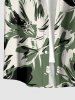 Tenue de plage hawaïenne assortie pour couples avec imprimé peinture à l'encre de fleurs -  