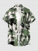 Tenue de plage hawaïenne assortie pour couples avec imprimé peinture à l'encre de fleurs -  