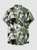 Tenue de plage hawaïenne assortie pour couples avec imprimé peinture à l'encre de fleurs -  