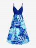 Flowers Tropical Leaf Print Matching Hawaii Beach Outfit For Couples -  