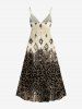 African Printed Matching Couple Outfit Leopard Ethnic Graphic Hawaiian Set -  