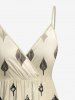 African Printed Matching Couple Outfit Leopard Ethnic Graphic Hawaiian Set -  