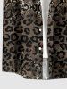 African Printed Matching Couple Outfit Leopard Ethnic Graphic Hawaiian Set -  