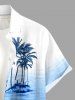 Tenue de plage hawaïenne assortie pour couples avec imprimé ombré cocotier - Pers 