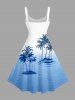 Robe débardeur Hawaii à motif ombré cocotier - Pers 5X