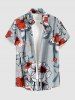 Flower Plant Print Matching Hawaii Beach Outfit For Couples -  