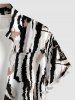 African Printed Matching Couple Outfit Ethnic Animal Striped Hawaiian Set -  