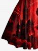 Halloween Castle Ombre Galaxy Cloud Lightning Print Matching Outfit For Couples -  