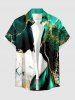 Marble Textured Print Matching Hawaii Beach Outfit For Couples -  
