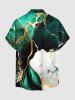 Marble Textured Print Matching Hawaii Beach Outfit For Couples -  