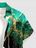 Marble Textured Print Matching Hawaii Beach Outfit For Couples -  