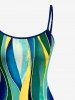 African Printed Matching Couple Outfit Curve Colorblock Hawaiian Set -  