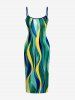 African Printed Matching Couple Outfit Curve Colorblock Hawaiian Set -  