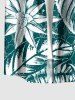 Tropical Leaf Hibiscus Flower Print Matching Hawaii Beach Outfit For Couples -  