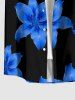Flower Print Matching Hawaii Beach Outfit For Couples -  