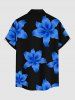 Flower Print Matching Hawaii Beach Outfit For Couples -  