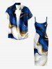Ocean Current Robe ajustée à imprimé colorblock Hawaii - Bleu profond S