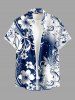 Flowers Ombre Colorblock Print Matching Hawaii Beach Outfit For Couples -  