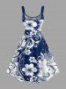 Flowers Ombre Colorblock Print Matching Hawaii Beach Outfit For Couples -  