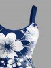 Flowers Ombre Colorblock Print Matching Hawaii Beach Outfit For Couples -  