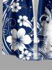 Flowers Ombre Colorblock Print Matching Hawaii Beach Outfit For Couples -  