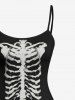 Halloween Skeleton Print Matching Outfit For Couples -  