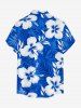 Hibiscus Flower Tropical Leaf Print Matching Hawaii Beach Outfit For Couples -  