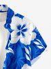 Hibiscus Flower Tropical Leaf Print Matching Hawaii Beach Outfit For Couples -  