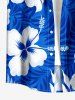Hibiscus Flower Tropical Leaf Print Matching Hawaii Beach Outfit For Couples -  