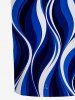 Curve Colorblock Print Matching Hawaii Beach Outfit For Couples -  