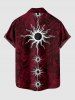 Sun Print Button Pocket Shirt For Men -  