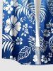 Tropical Leaf Hibiscus Flower Ombre Print Matching Hawaii Beach Outfit For Couples -  
