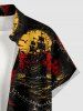Halloween Skull Pirate Sailboat Sea Waves Cruise Print Matching Outfit -  