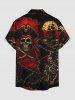 Halloween Skull Pirate Sailboat Sea Waves Cruise Print Matching Outfit -  