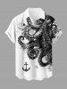 Octopus Anchor Paint Splatter Print Matching Hawaii Beach Outfit  For Couples -  